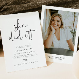 ADELLAミニマモダンリスト卒業パーティー 招待状