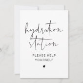 ADELLAミニマモダンリスト水和駅サイン 招待状 (正面)