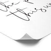 ADELLAミニマモダンリスト結婚の方向記号 ポスター (角)