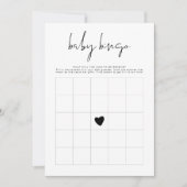 ADELLAミニマモダンリスト赤ちゃんシャワービンゴゲーム 招待状 (正面)