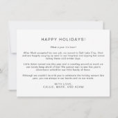 ADELLAミニマモダンリスト2フォトホリデーカード 招待状 (裏面)