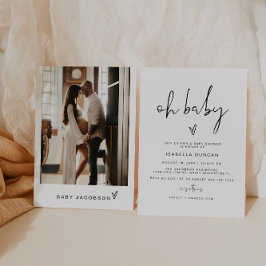 ADELLAミニマモダンリストOhベビーシャワー招待状 招待状