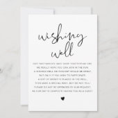 ADELLAミニマモダンリストWishing Well Sign 招待状 (正面)