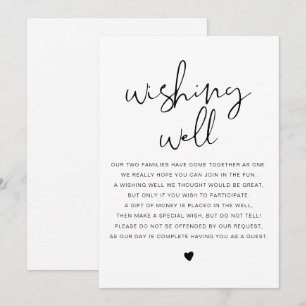 ADELLAミニマモダンリストWishing Well Sign 招待状