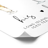 ADELLAミニマリストのシグネチャー結婚ドリンクバー ポスター (角)