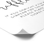 ADELLAミニマリストモダンおむつラッフルゲームサイン ポスター (角)