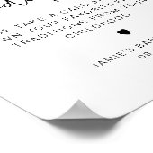 ADELLAミニマリスト家族の伝統ベビーシャワー ポスター (角)