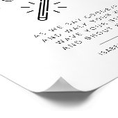 ADELLAミニマリストLet Love Glow'結婚's Sign ポスター (角)