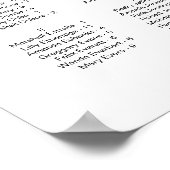 ADELLAミニマルモダンリストアルファベットの座席 ポスター (角)