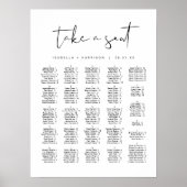 ADELLAミニマルモダンリストアルファベットの座席 ポスター (正面)