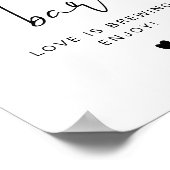 ADELLAミニマルモダンリストコーヒーバーテーブルの看板 ポスター (角)