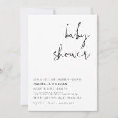 ADELLAミニマルモダンリストベビーシャワー招待状 招待状 (正面)