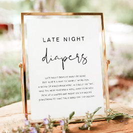 ADELLAミニマルモダンリスト深夜おむつゲームP ポスター