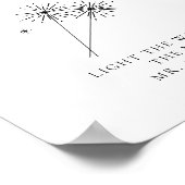 ADELLAミニマル結婚リストのスパーカーがポスターを外す ポスター (角)