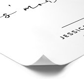 ADELLAミニマル結婚リスト ポスター (角)