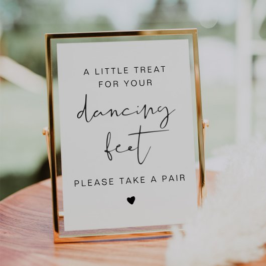 ADELLAモダン踊りシューズミニマルフリップフロップサイン 招待状