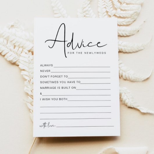 ADELLA新モダン婚アドバイスとウィッシュゲームカード 招待状