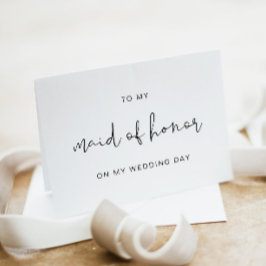 ADELLA私の結婚式の日のカードでメイド・オブ・オーナー(花嫁付き添い人)に サンキューカード