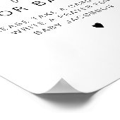 ADELLA赤モダンちゃんシャワー祈りの言葉ベビー標識 ポスター (角)