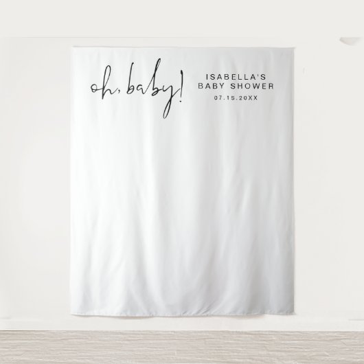 ADELLA赤モダンちゃんミニマルシャワー写真タペストリー タペストリー (正面)