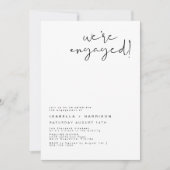 ADELLA – ミニマモダンリスト婚約発表 招待状 (正面)