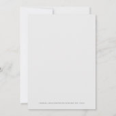 ADELLA – ミニマルモダンリスト写真デートを保存 招待状 (裏面)