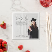 ADELLA モダンミニマルおもしろい・ファクト卒業パーティー スタンダードカクテルナプキン (インサイチュ)