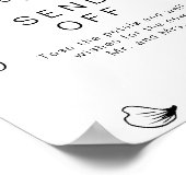 ADELLA モダン Bohoの結婚花びらトスがオフ ポスター (角)