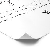 ADELLA Bohoベビー食べ物ベビーシャワーゲームを推測 ポスター (角)