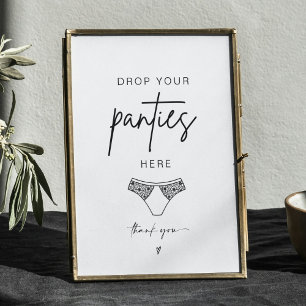 ADELLA Drop Your Pantiesバチェロレッテゲームサイン ポスター