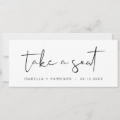 ADELLA Edgyがシモダンートミニマル・ヘッダー・カードに乗る 招待状 (正面)