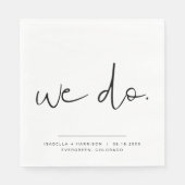 ADELLA Edgyミニマモダンリストの結婚我々は スタンダードランチョンナプキン (正面)