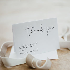 ADELLA Edgyミニマモダンリストシンプルありがとう サンキューカード