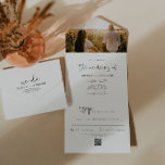 ADELLA Edgyミニマモダンリスト結婚ズ オールインワン招待状<br><div class="desc">この全てが1つの結婚式招待状に描かれているのは、エギーな手書きフォントと写真モダンtouch付きミニマルパーソナライズされたリストデザイン。この招待は、ゲストに1つのアイテムだけを送信したい手間のかからないカップルに最適である。封筒は不要！</div>
