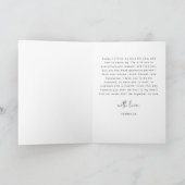 ADELLA Edgyミニマリスト彼女の結婚誓いのブックカード カード (内部)