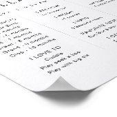 ADELLA EdgyミニマリストBoho初年度マイルストーン ポスター (角)