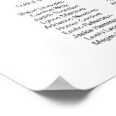 ADELLA Edgyミニマルモダンリストチャートポスター ポスター (角)