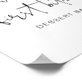 ADELLA Edgyミニマルモダンリストデザートバーポスター ポスター (角)