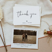 ADELLA Edgyミニマルモダンリストフォトサンキューカード 招待状