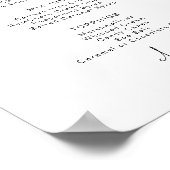 ADELLA Edgy Minimalist Hot Cocoa Bar Menu ポスター (角)