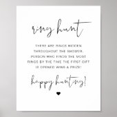 ADELLA Modern Ring Hunt Bridal Shower Game  ポスター (正面)