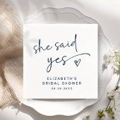 ADELLA Sheモダンが言っミニマルたYesブライダルシャワー スタンダードカクテルナプキン