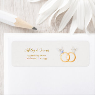 ADELLEシンプルデュスクブルーカップル結婚ズラベル ラベル