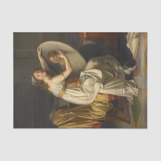 Adelle Romanyの自画像と推定 薄葉紙 (正面)