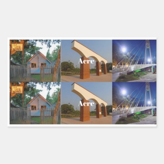 Adesivo  Acre Brasil turismo 長方形シール (正面)