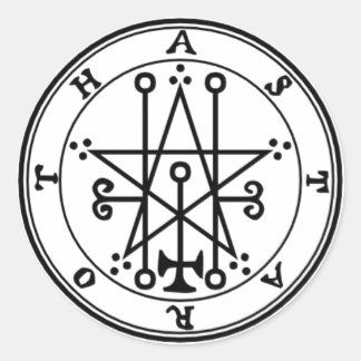 Adesivo Astaroth Goétia ラウンドシール
