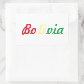 Adesivo Bolivia 長方形シール (バッグ)