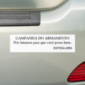 Adesivo carro Campanha do Armamento バンパーステッカー (車上)
