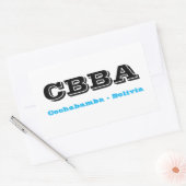 Adesivo CBBA Cochabamba Bolivia 長方形シール (封筒)