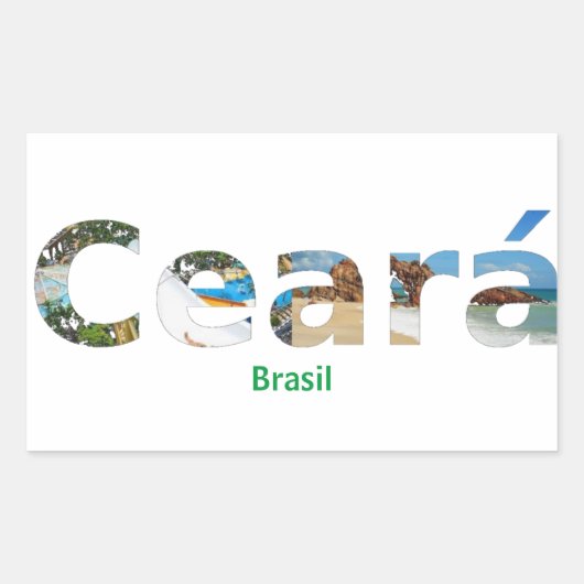 Adesivo Ceará  長方形シール (正面)